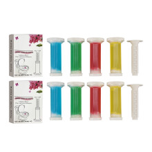 8x WC-Blumen-Gel 46ml, 4 Düfte, langlebig