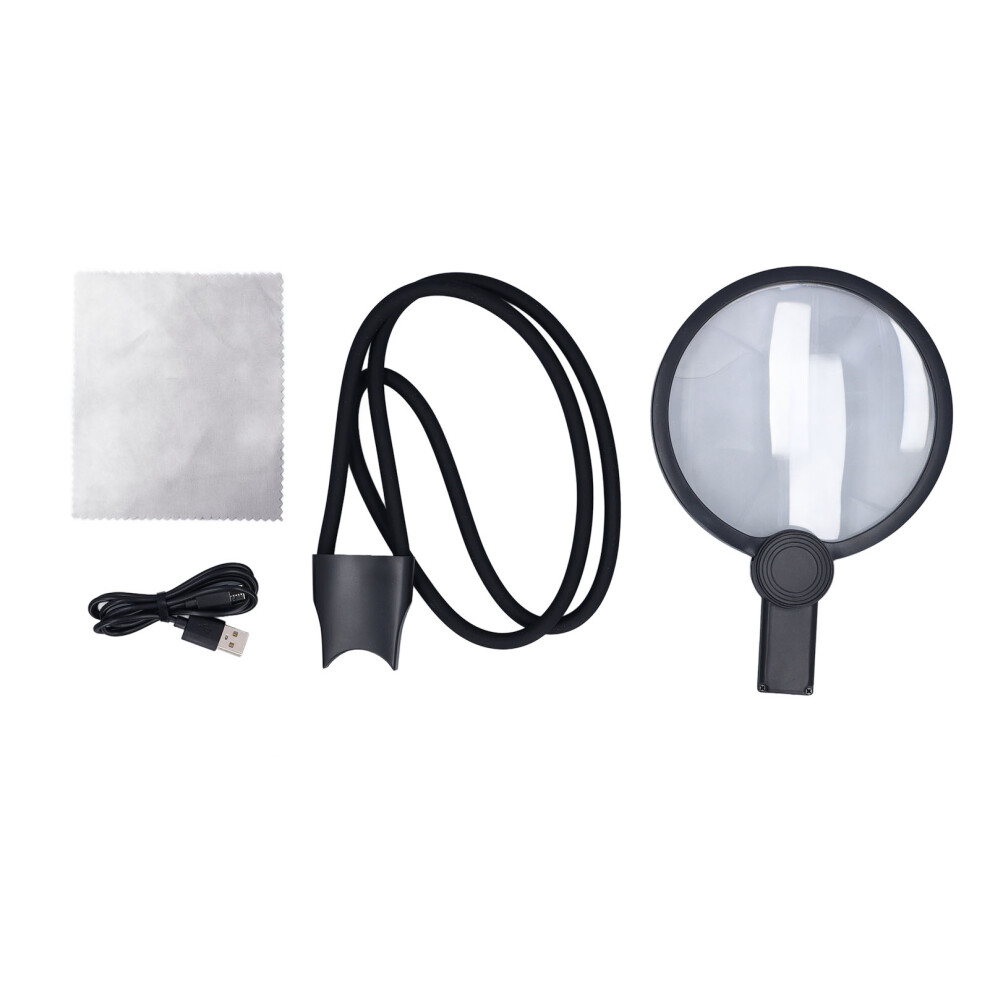 Light 3X Neck Magnifier With Flexible Gooseneck Magnetic Adjustable