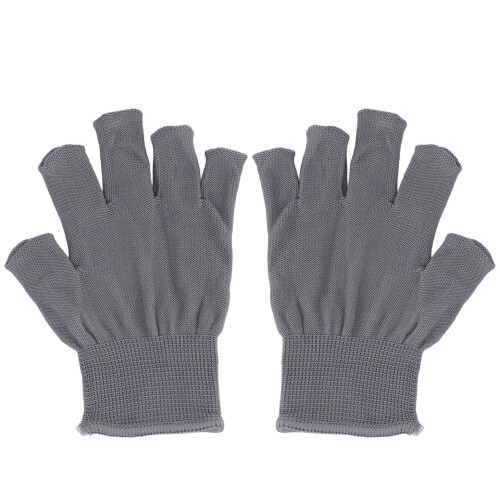 2P Pair Fingerless Typing Gloves Warm Breathable