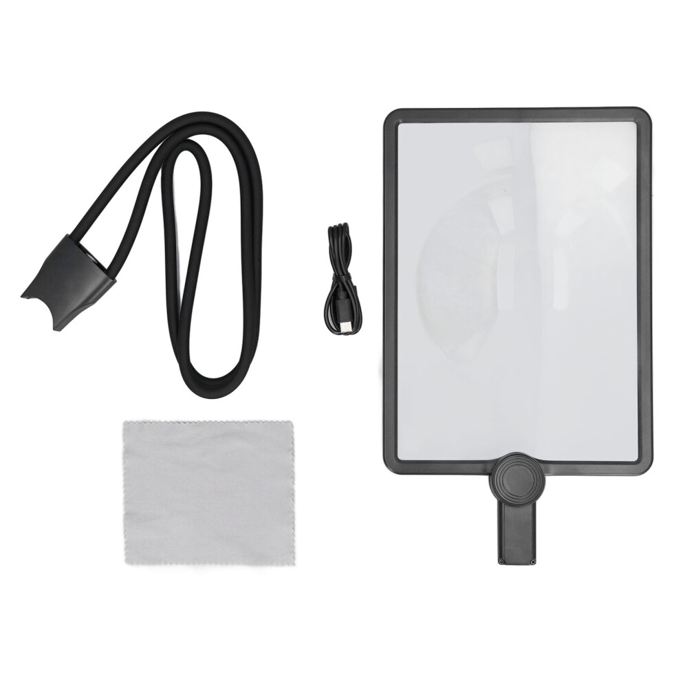 LED Cordless Neck Magnifier 3X Gooseneck High Definition for Seniors