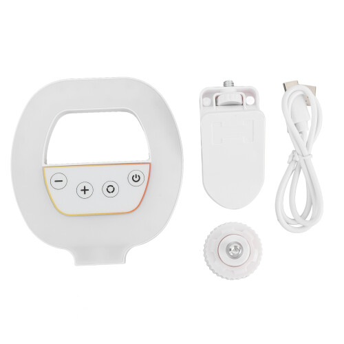 Clip-On Rechargeable LED Ring Light 2700-6500K