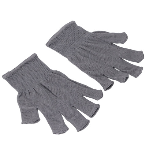 2P Pair Fingerless Typing Gloves Warm Breathable 1