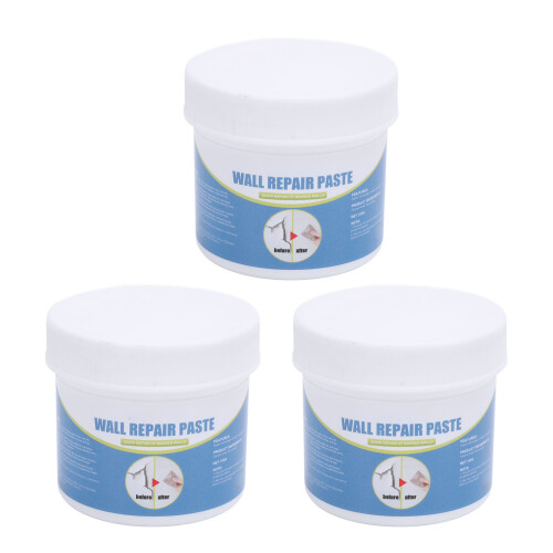 3x 100g Wandreparaturpaste mit Spachtel für Risse 2