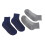 (Small size) 2 Pairs Non-Binding Ankle Socks Dark Grey Blue Large 4