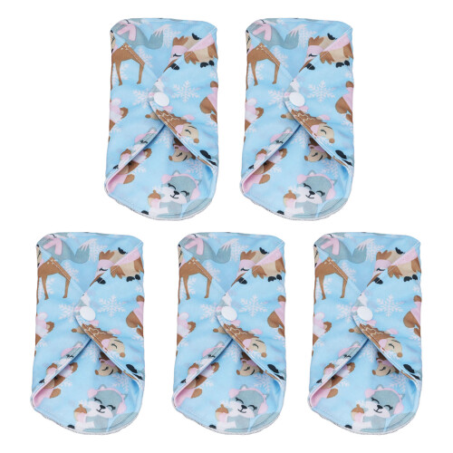5Pcs Reusable Menstrual Pad 18x20cm Washable Cloth