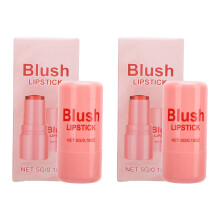 2pcs 5g Blush Stick Lasting Moisturizing Makeup Cheeks Lips Eyes Coral