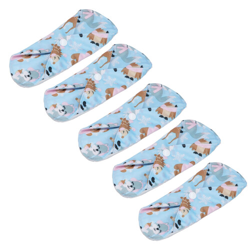 5Pcs Reusable Menstrual Pad 18x20cm Washable Cloth 1