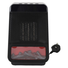 (GB Plug 220V) 3D Flame PTC ceramic desktop heater 4-speed 220V AU plug