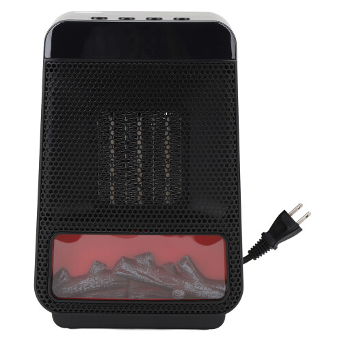 (US Plug 110V) 3D Flame PTC Ceramic Desktop Heater 4-Speed 220V AU Plug