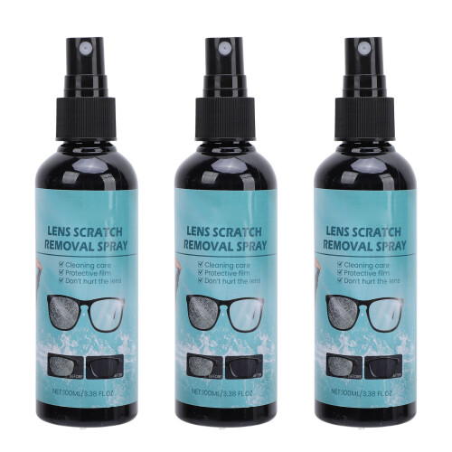 3x Lens Scratch Remover Glass Cleaner Spray 100ml 2