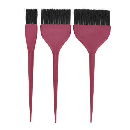 3 Stück Haarfarbepinsel mit Spitzgriff für Färben und Highlighting