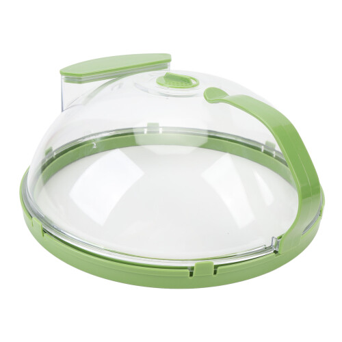 Mikrowellen-Spritzschutz transparent mit Wasserdampffunktion & Griff 1