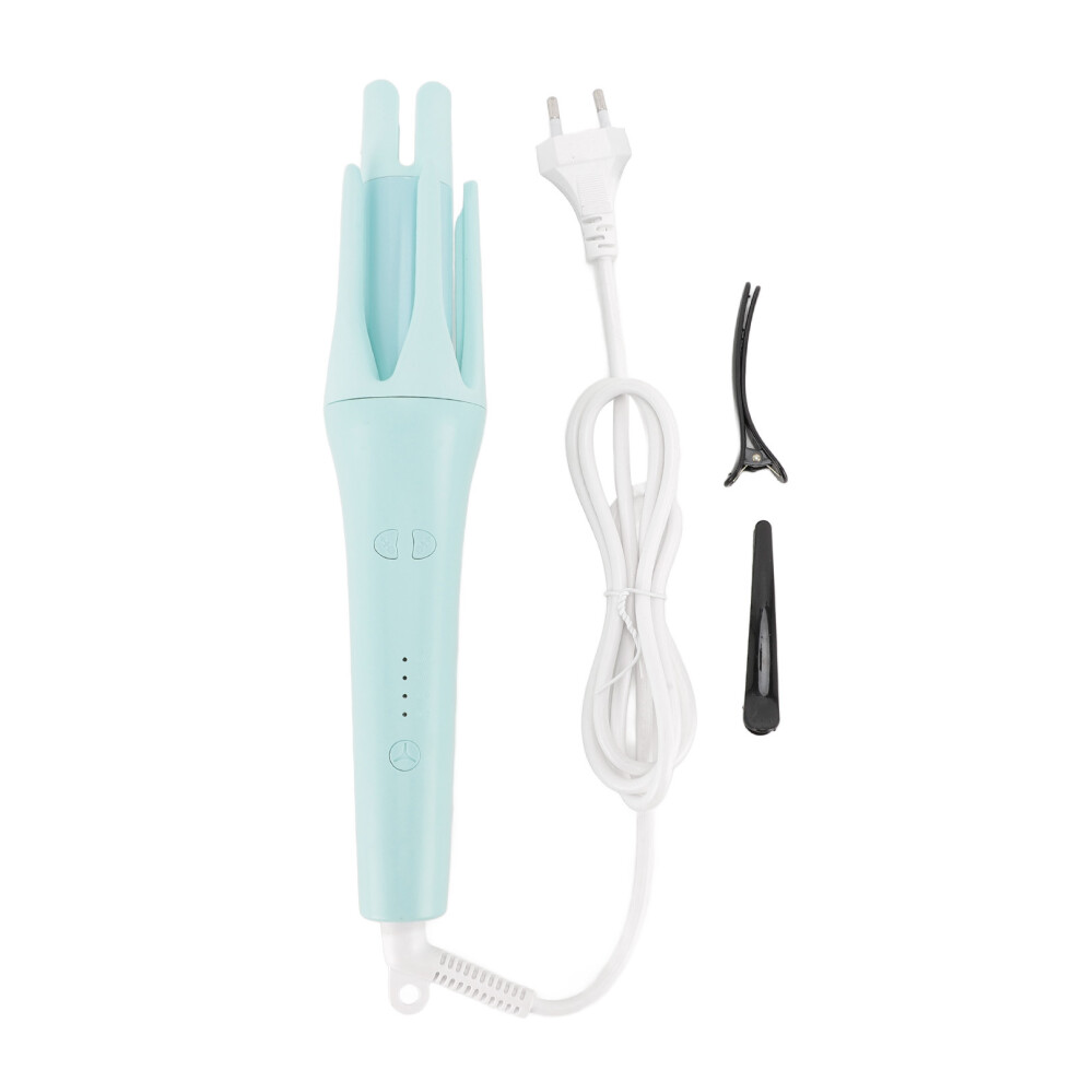 (EU Plug) 32mm Auto Hair Curler 4 Temp Anti Scald Negative Ion Ceramic Glaze US