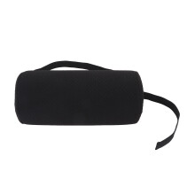 (Black) Cuscino Lombaro Cilindrico Memory Foam Nero per Sedia e Auto