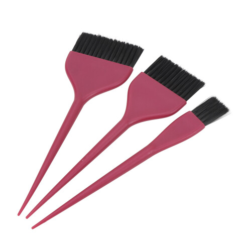 3 Stück Haarfarbepinsel mit Spitzgriff für Färben und Highlighting 2