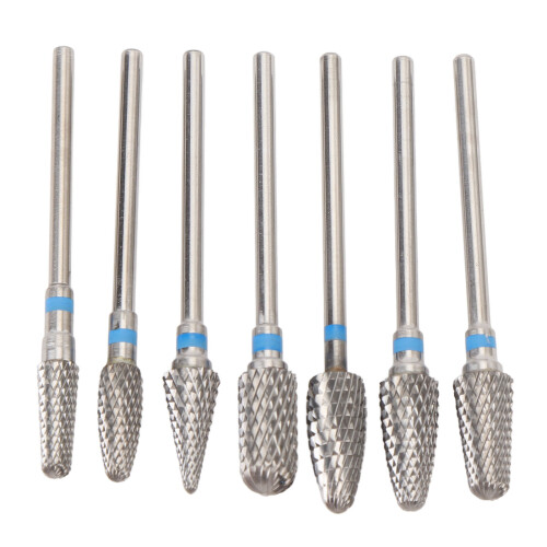 7pcs Tungsten Carbide Manicure Grinding Head Portable Drill Bits 1