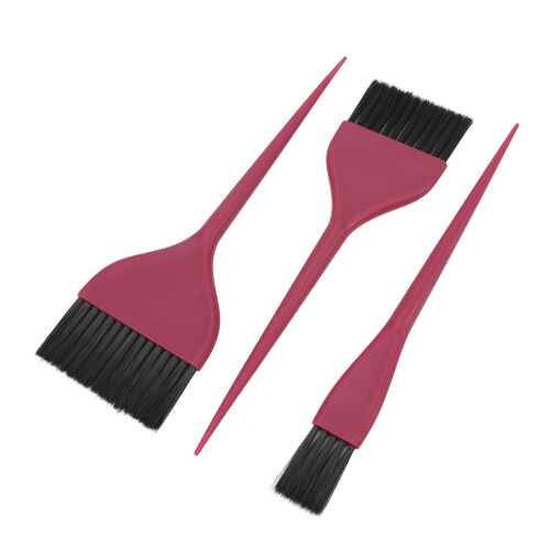 3 Stück Haarfarbepinsel mit Spitzgriff für Färben und Highlighting 1