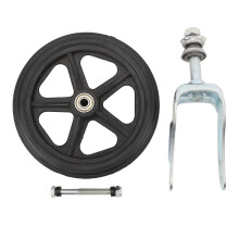 6 Zoll Rollstuhl-Vorderrad mit Stahl-Lager und Gabel