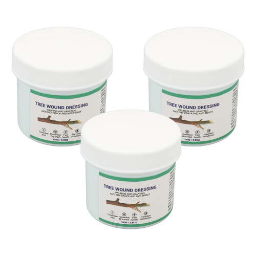 3 Pcs 100g Tree Wound Sealer with Brush for Pruning Grafting 2