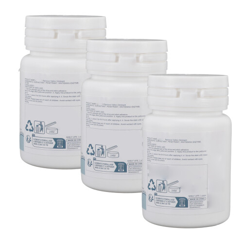 3x 90g Yellow Shoe Cleaning Cream 2
