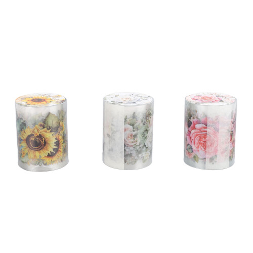 3 Rolls Waterproof Colorful Washi Tape