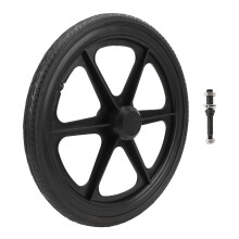 35 cm schwarzes Rollstuhl-Hinterrad mit Schraubenteilen