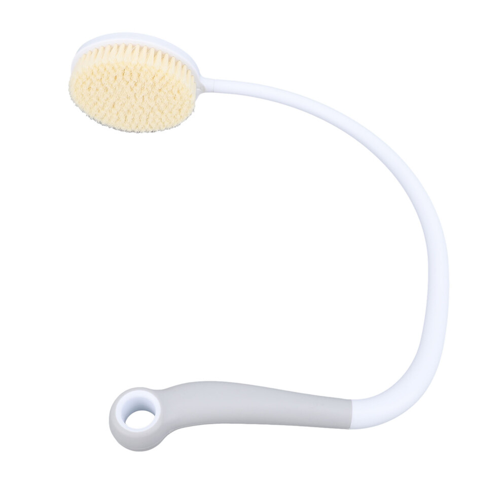 Long Curved Handle Bath Brush Non Slip Nylon U Shaped Scrubber
