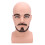 W Shape Beard Mannequin Head 1