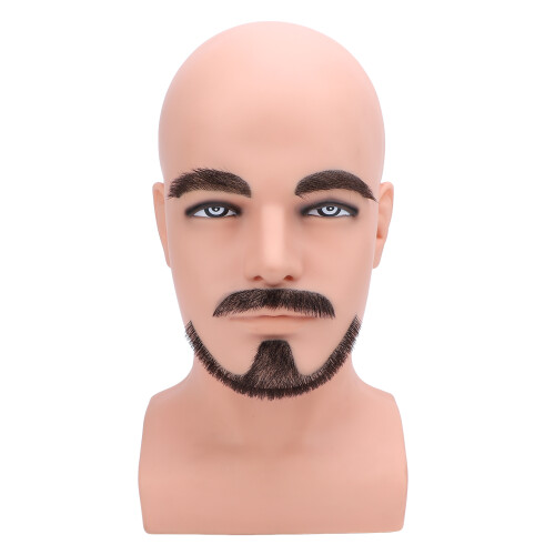 W Shape Beard Mannequin Head