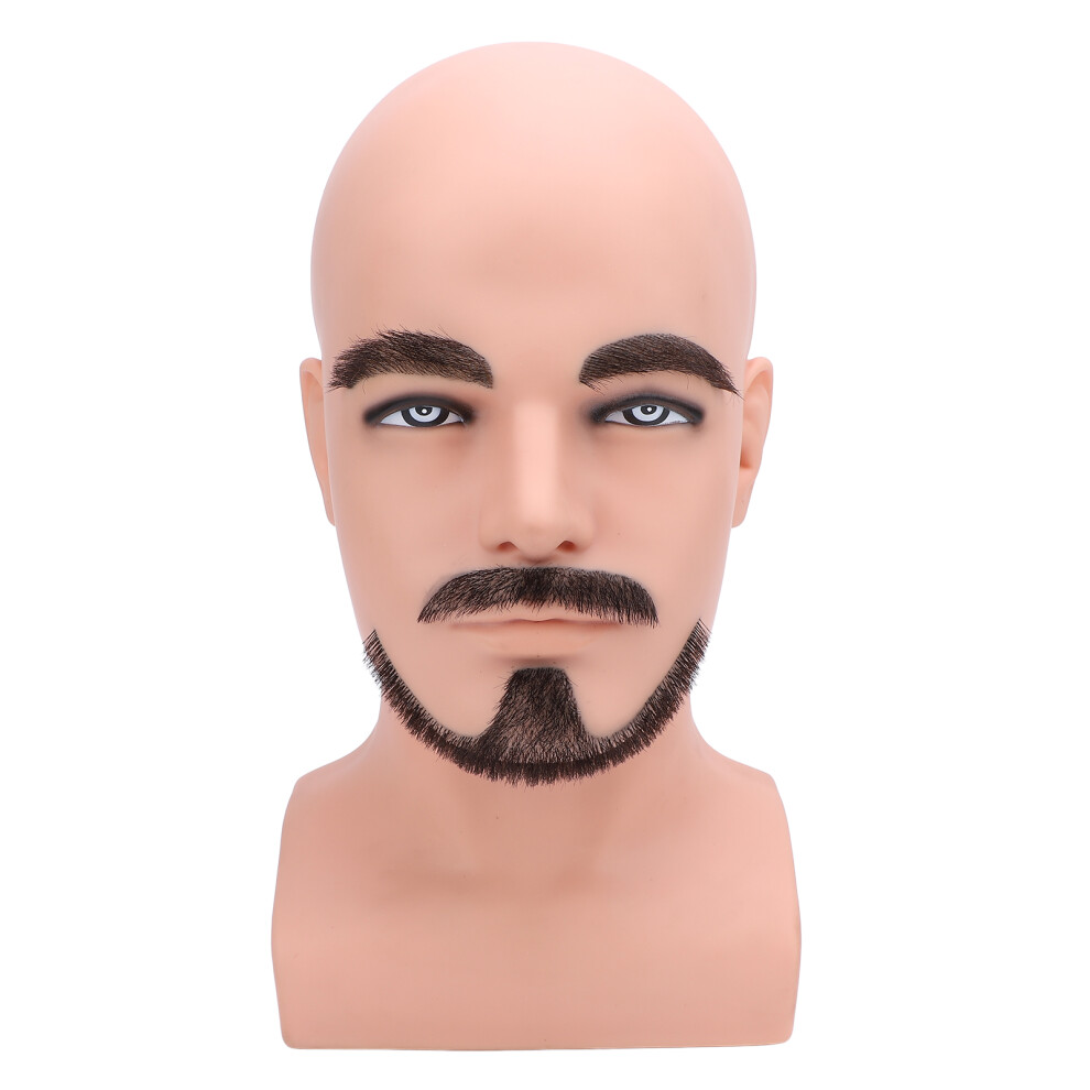 W Shape Beard Simulation Male Mannequin Head for Trimming Practice