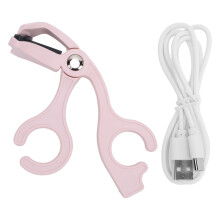 (Roseate) Rose Heated Eyelash Curler USB Fast Heat