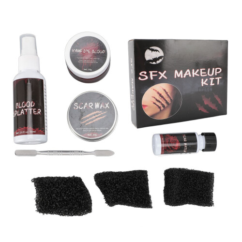 Blut-Make-up-Set für Halloween-Cosplay & Karneval