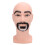 Lifelike Mannequin Head with Beard Resin PVC 1