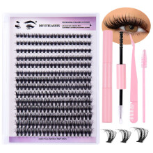 DIY Segmented Thick D Curve False Eyelash