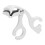 (White) Rose Heated Eyelash Curler USB Fast Heat 3