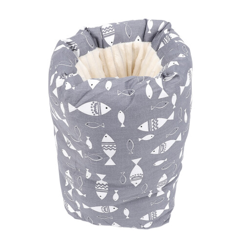 (Gray Fish) Cuscino Allattamento Spesso Morbido Grigio 2