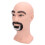 Lifelike Mannequin Head with Beard Resin PVC 5