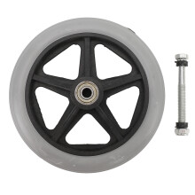 2x 6 Zoll Rollstuhl-Rad PU rutschfest Ersatz