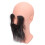 Barber Bald Mannequin Head Long Beard Eyebrows Resin PVC 3