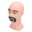 Lifelike Mannequin Head with Beard Resin PVC 3