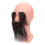 Barber Bald Mannequin Head Long Beard Eyebrows Resin PVC 5