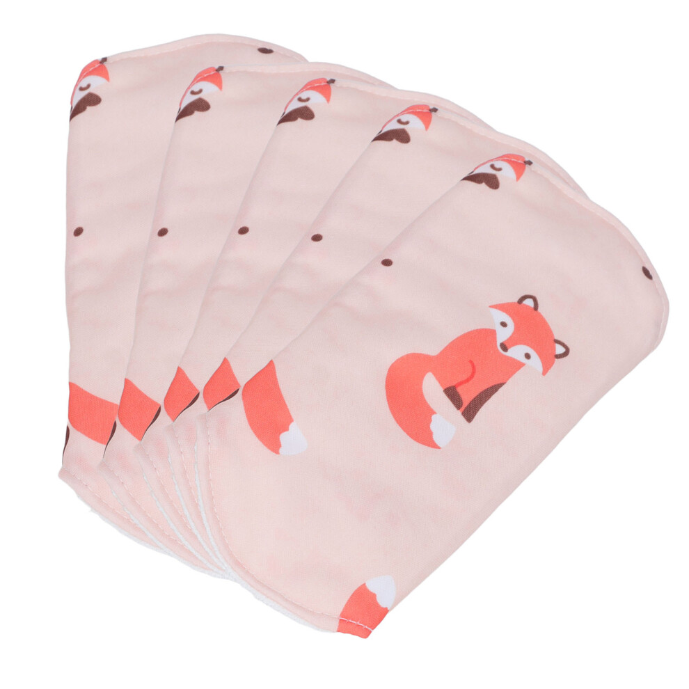 Red 5Pcs Reusable Panty Liner Fox 18X20cm Leak Proof