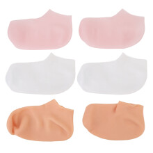 3 Paia Calze Piedi Silicone Idratanti Antiscivolo Traspiranti