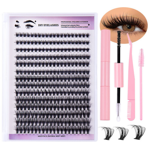 DIY Segmented Thick D Curve False Eyelash 1
