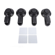 (Black) 4x Vakuum-Saughaken wasserdicht für Glas Spiegel