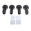 (Black) 4x vacuüm zuighaak, waterdicht, glas/mirror 1