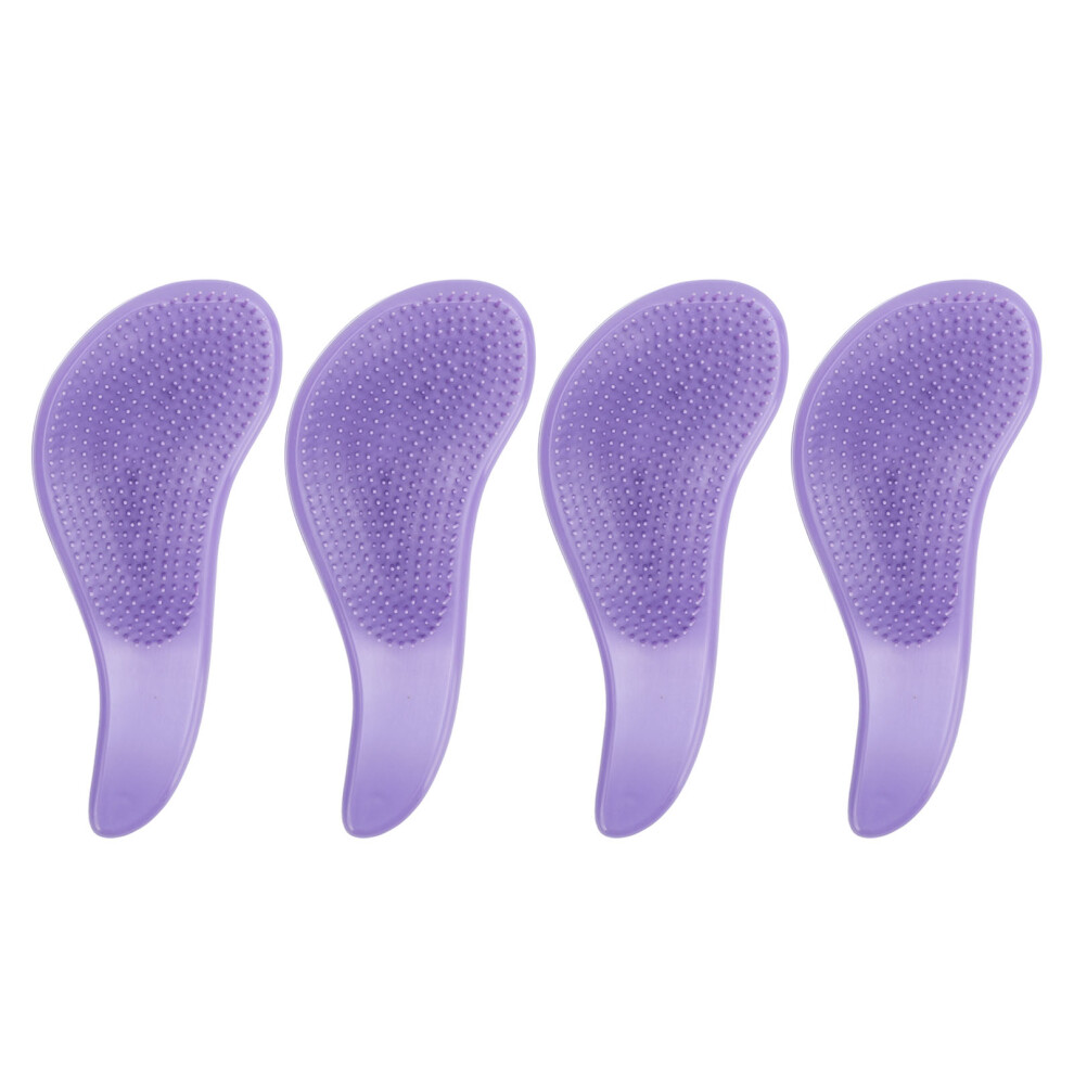 4PCS Wide Tooth Compact Detangler Hairbrush for Home