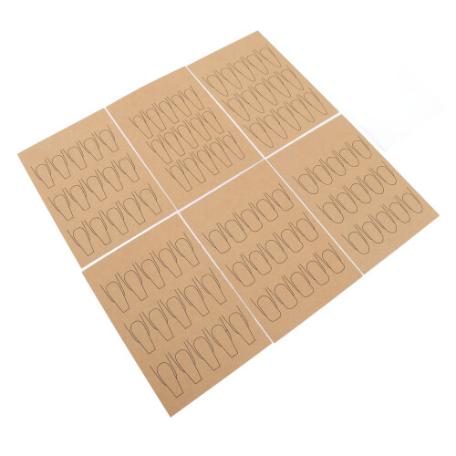 2x Frosted Double-Sided Nail Practice Sheets 2