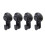 (Black) 4x vacuüm zuighaak, waterdicht, glas/mirror 2