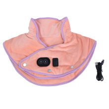 (Orange Pink) Verwarmde Nek Schouder Wrap Elektrisch Oranje Roze